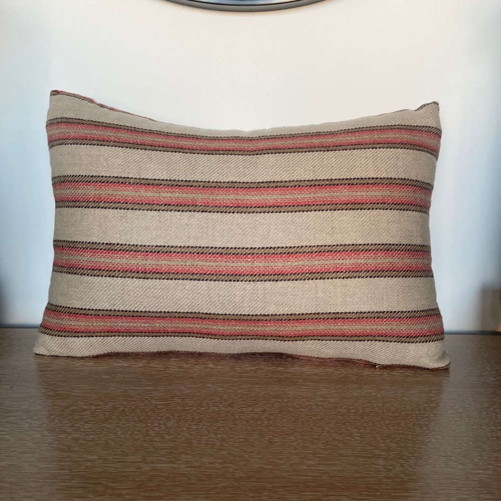 Super cute, Scottish wool and linen blend lumbar pillow
